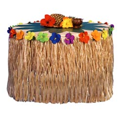 grass table skirt