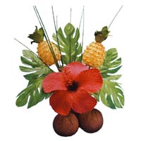 luau table centerpieces