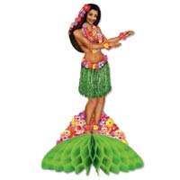 hula girl centerpiece