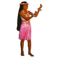 pink hula skirt