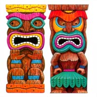 tiki scene setters